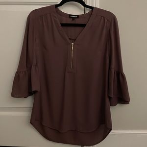 Sheer Express Quarter Sleeve Blouse